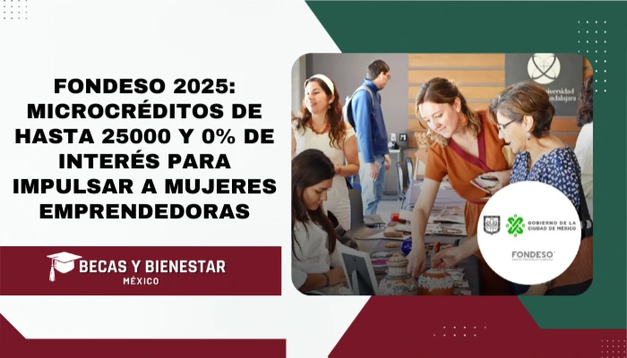 FONDESO 2025: Microcréditos de hasta 25000 y 0% de interés para impulsar a mujeres emprendedoras