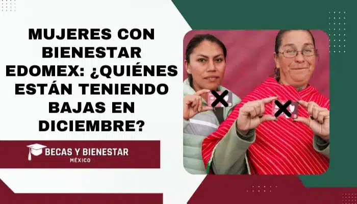 Mujeres con Bienestar EDOMEX: ¿Quiénes están teniendo bajas en diciembre?