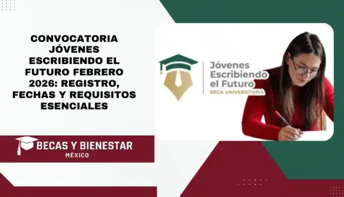 Convocatoria Jóvenes Escribiendo el Futuro Febrero 2026: Registro, Fechas y Requisitos Esenciales