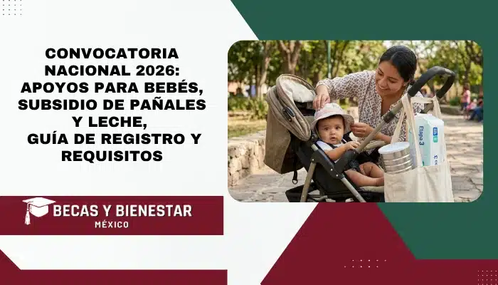 Convocatoria Nacional 2026: Apoyos para Bebés, Subsidio de Pañales y Leche - Guía de Registro y Requisitos