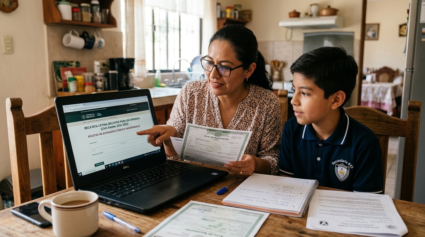 Beca Rita Cetina si tu hijo pasa de primaria a secundaria, el registro NO es automático