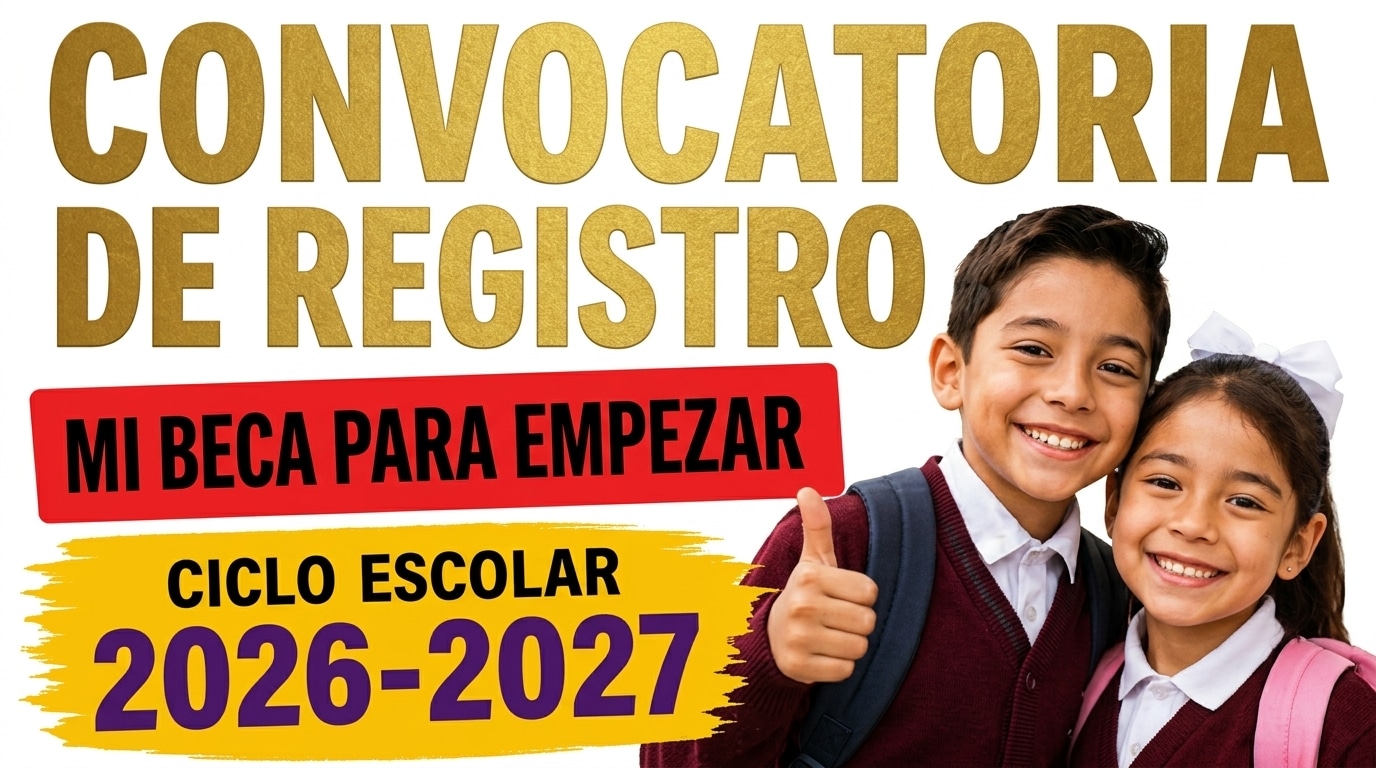 Mi Beca para Empezar 2026-2027 ya hay fechas de registro (del 31 de agosto al 30 de octubre)