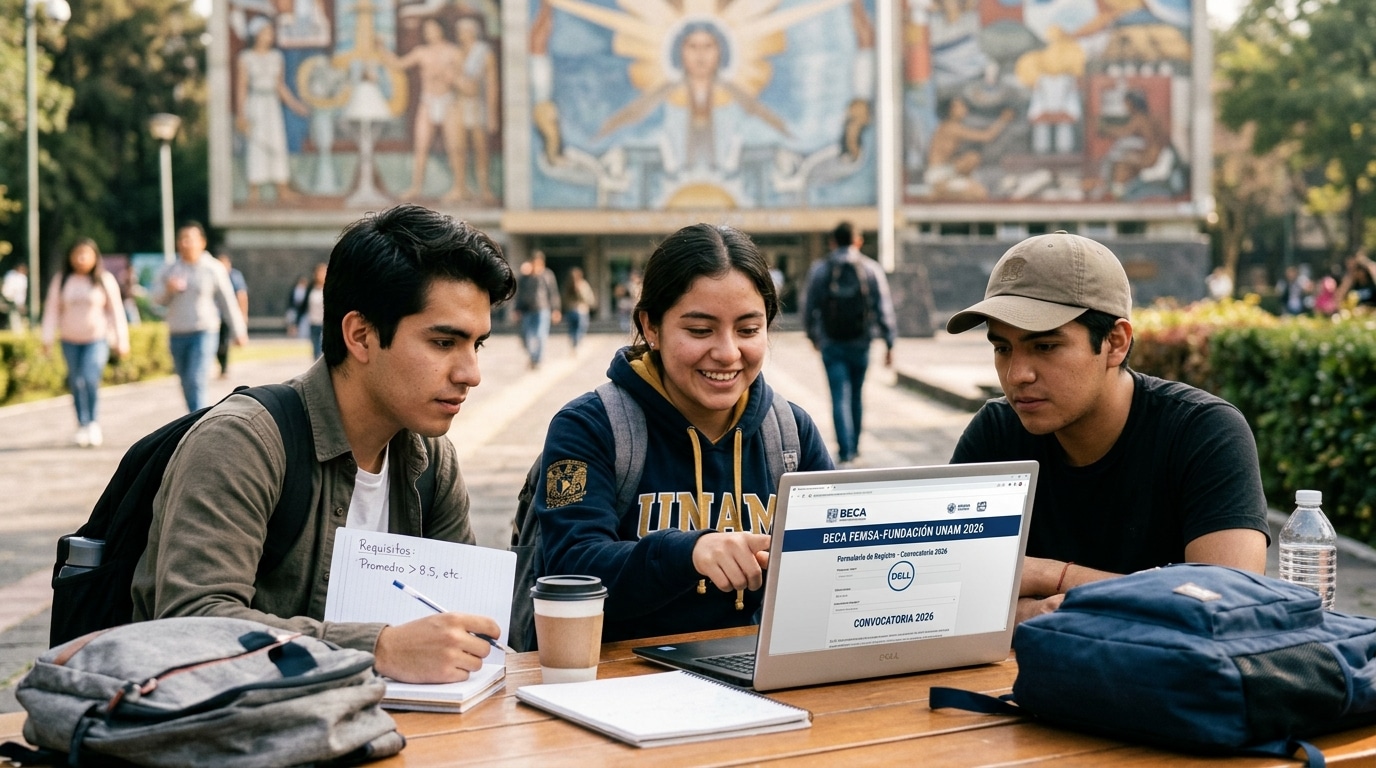 Beca FEMSA-Fundación UNAM 2026: quién califica de verdad y cómo registrarte