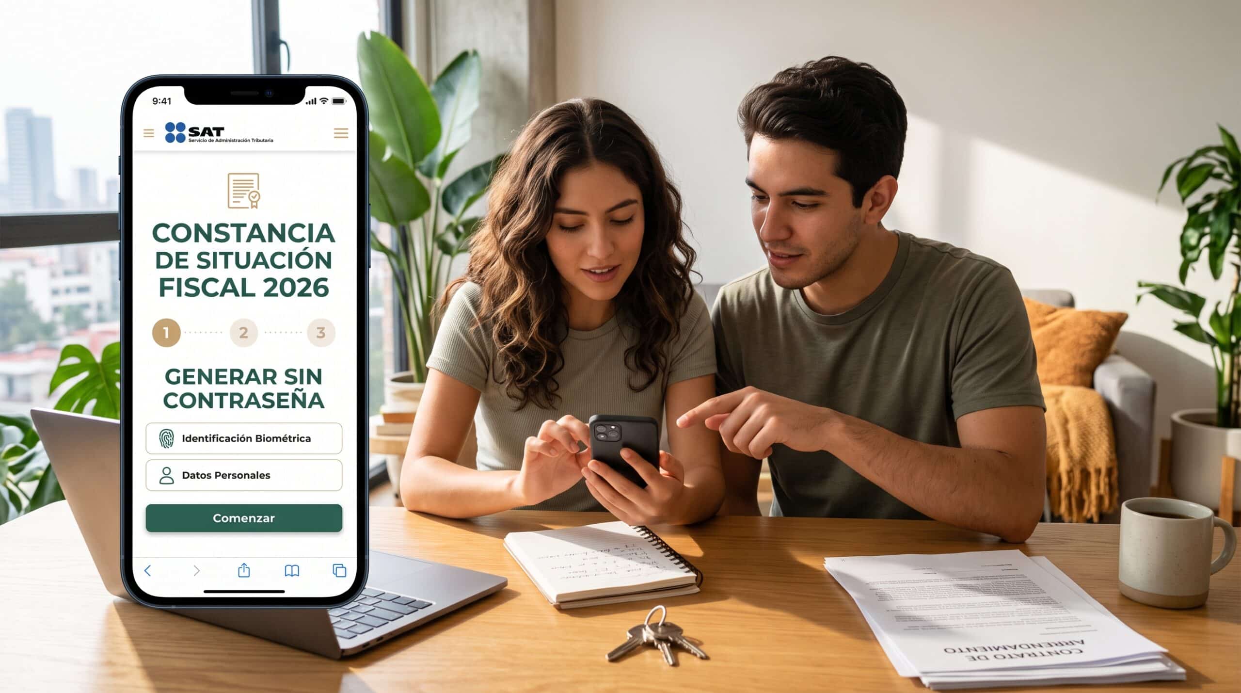 Constancia de Situación Fiscal 2026 cómo sacarla sin contraseña (paso a paso)