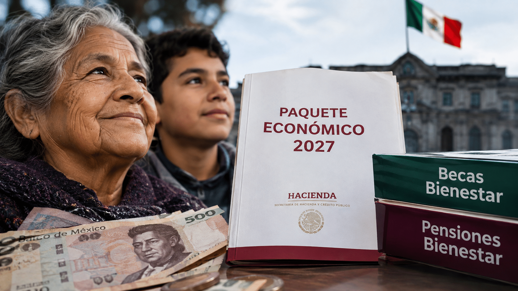 Paquete Económico 2027 cuánto se destina a las pensiones y becas del Bienestar