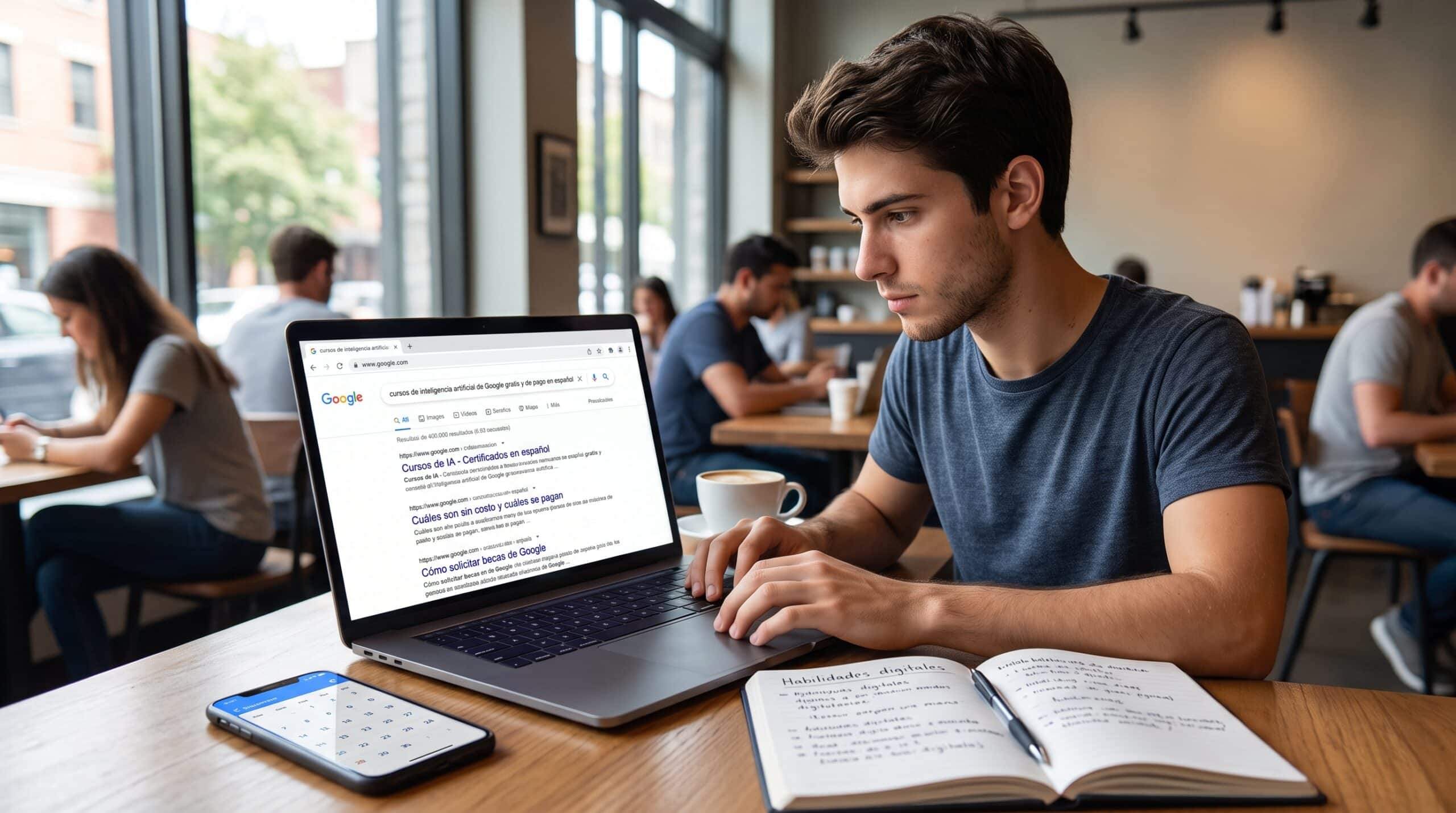 Cursos de inteligencia artificial de Google en español cuáles son sin costo, cuáles se pagan y cómo pedir beca